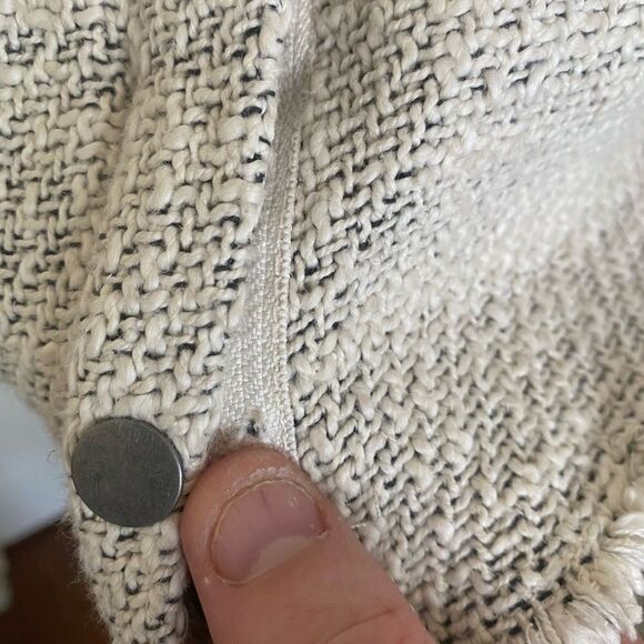 We The Free Tweed Raw Hem Jacket Feminine Work Office Professional Wear - Picture 5 of 15